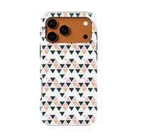 Voltuna Dėklas „Pastel Triangle Grid“ su MagSafe Apple iPhone 13-17 modeliams