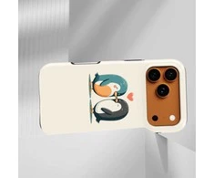 Voltuna Dėklas „Penguin Lovebirds“ su MagSafe Apple iPhone 13-17 modeliams