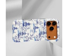 Voltuna Dėklas „Porcelain Pagoda Waves“ su MagSafe Apple iPhone 13-17 modeliams