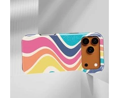 Voltuna Dėklas „Rainbow Groove“ su MagSafe Apple iPhone 13-17 modeliams