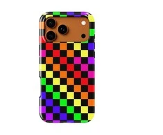 Voltuna Dėklas „Rainbow Pixel Grid“ su MagSafe Apple iPhone 13-17 modeliams