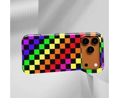 Voltuna Dėklas „Rainbow Pixel Grid“ su MagSafe Apple iPhone 13-17 modeliams