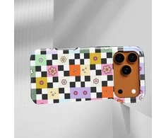 Voltuna Dėklas „Retro Floral Patchwork“ su MagSafe Apple iPhone 13-17 modeliams