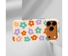 Voltuna Dėklas „Retro Flower Power“ su MagSafe Apple iPhone 13-17 modeliams