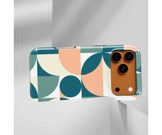 Voltuna Dėklas „Retro Geo Blocks“ su MagSafe Apple iPhone 13-17 modeliams