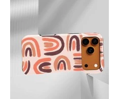 Voltuna Dėklas „Retro Rainbow Marks“ su MagSafe Apple iPhone 13-17 modeliams