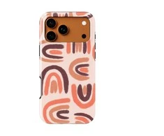 Voltuna Dėklas „Retro Rainbow Marks“ su MagSafe Apple iPhone 13-17 modeliams