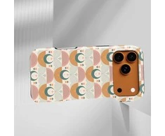 Voltuna Dėklas „Retro Smiley Waves“ su MagSafe Apple iPhone 13-17 modeliams