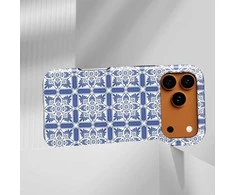 Voltuna Dėklas „Royal Indigo Tilework“ su MagSafe Apple iPhone 13-17 modeliams