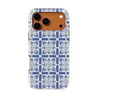 Voltuna Dėklas „Royal Indigo Tilework“ su MagSafe Apple iPhone 13-17 modeliams