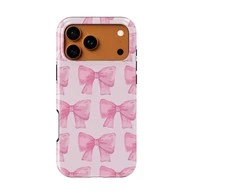 Voltuna Dėklas „Rožinė Candy Bows“ su MagSafe Apple iPhone 13-17 modeliams