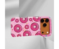 Voltuna Dėklas „Rožinė Frosted Donuts“ su MagSafe Apple iPhone 13-17 modeliams