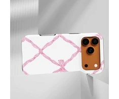 Voltuna Dėklas „Rožinė Lattice Elegance“ su MagSafe Apple iPhone 13-17 modeliams