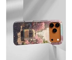 Voltuna Dėklas „Sakura Tram Street“ su MagSafe Apple iPhone 13-17 modeliams