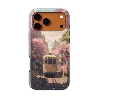 Voltuna Dėklas „Sakura Tram Street“ su MagSafe Apple iPhone 13-17 modeliams