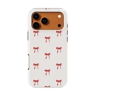 Voltuna Dėklas „Scarlet Charm Bows“ su MagSafe Apple iPhone 13-17 modeliams