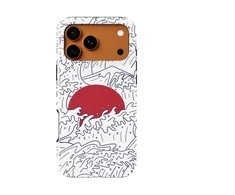 Voltuna Dėklas „Scarlet Rising Sun“ su MagSafe Apple iPhone 13-17 modeliams