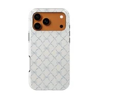 Voltuna Dėklas „Sky Mėlyna Lattice Bow“ su MagSafe Apple iPhone 13-17 modeliams
