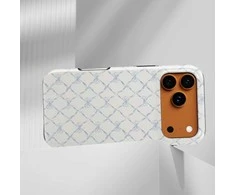 Voltuna Dėklas „Sky Mėlyna Lattice Bow“ su MagSafe Apple iPhone 13-17 modeliams