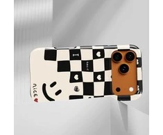 Voltuna Dėklas „Smiley Checker Fun“ su MagSafe Apple iPhone 13-17 modeliams