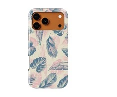 Voltuna Dėklas „Soft Blush Feathers“ su MagSafe Apple iPhone 13-17 modeliams
