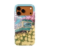 Voltuna Dėklas „Spring Train Journey“ su MagSafe Apple iPhone 13-17 modeliams