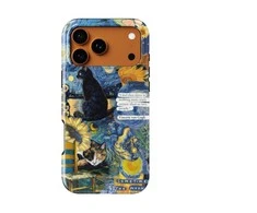 Voltuna Dėklas „Starry Cat Collage“ su MagSafe Apple iPhone 13-17 modeliams