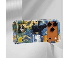 Voltuna Dėklas „Starry Cat Collage“ su MagSafe Apple iPhone 13-17 modeliams