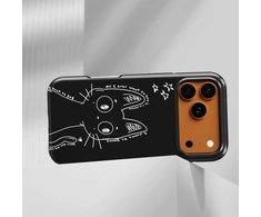 Voltuna Dėklas „Starstruck Cat Doodle“ su MagSafe Apple iPhone 13-17 modeliams