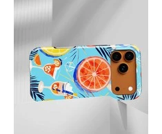 Voltuna Dėklas „Summer Citrus Splash“ su MagSafe Apple iPhone 13-17 modeliams