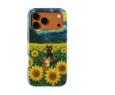 Voltuna Dėklas „Sunflower Guardian Cat“ su MagSafe Apple iPhone 13-17 modeliams