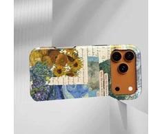 Voltuna Dėklas „Sunflowers in Verse“ su MagSafe Apple iPhone 13-17 modeliams