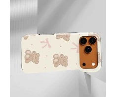 Voltuna Dėklas „Teddy Bow Cuddles“ su MagSafe Apple iPhone 13-17 modeliams