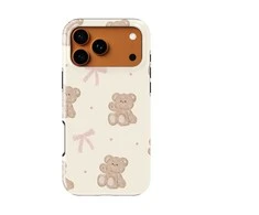 Voltuna Dėklas „Teddy Bow Cuddles“ su MagSafe Apple iPhone 13-17 modeliams