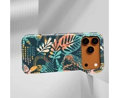 Voltuna Dėklas „Tropical Noir Garden“ su MagSafe Apple iPhone 13-17 modeliams