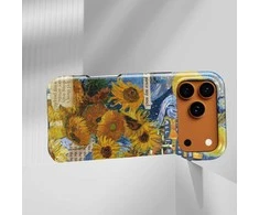 Voltuna Dėklas „Van Gogh Inspired Sunflower Night“ su MagSafe Apple iPhone 13-17 modeliams