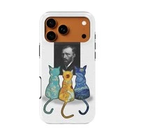 Voltuna Dėklas „Van Gogh’s Cat Companions“ su MagSafe Apple iPhone 13-17 modeliams