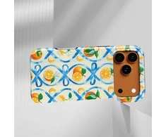 Voltuna Dėklas „Vintažinės Citrusų Plytelės“ su MagSafe Apple iPhone 13-17 modeliams