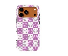 Voltuna Dėklas „Violet Emoji Matrix“ su MagSafe Apple iPhone 13-17 modeliams