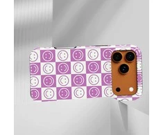 Voltuna Dėklas „Violet Emoji Matrix“ su MagSafe Apple iPhone 13-17 modeliams