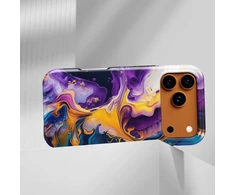 Voltuna Dėklas „Violet Inferno Flow“ su MagSafe Apple iPhone 13-17 modeliams