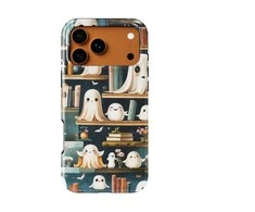 Voltuna Dėklas „Whispering Ghosts in the Library“ su MagSafe Apple iPhone 13-17 modeliams
