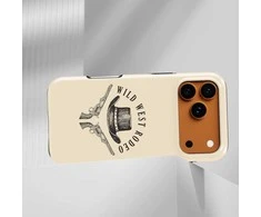 Voltuna Dėklas „Wild West Rodeo Emblem“ su MagSafe Apple iPhone 13-17 modeliams