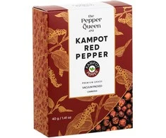Kampot Pepper Raudonieji kampoto pipirai Kampot Raudona Pepper, 40 gr