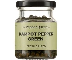 Kampot Pepper Šviežiai sūdyti kampoto pipirai grūdeliais Kampot Salted Pepper, 40 gr