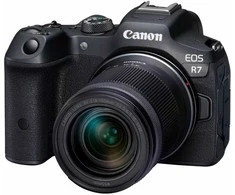 Canon EOS R7 fotoaparatas su RF-S 18–150 mm F3.5–6.3 IS STM objektyvu