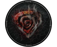 „Genesis Tellur 400 Round Lava“ grindų kilimėlis | Juodas