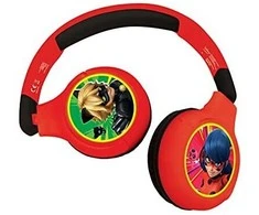 Lexibook Miraculous składane ausinės 2w1 bluetooth