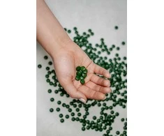 Powdi Ekologiška Chlorella tabletės, 200 g – lengvai vartojamas supermaistas žarnynui ir kepenims, geležies ir baltymų šaltinis