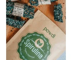 Powdi Ekologiška Spirulina milteliai, 600 g – didelė pakuotė, melsvadumblis maisto papildas be jokių priedų – baltymams, imunitetui, energijai ir žarnynui